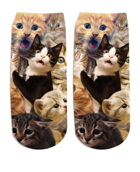 Surprised Cats Ankle Socks