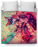 3D Transformers Duvet Cover