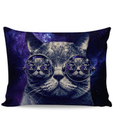 Hipster Cat Pillow Case