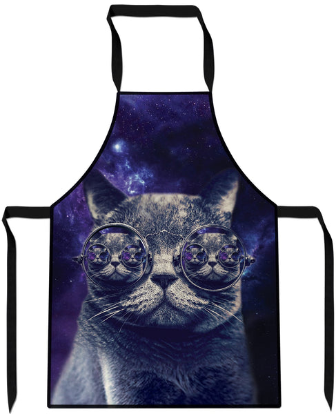 Hipster Cat Cooking Apron