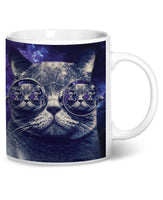 Hipster Cat Coffee Mug