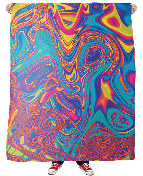 Oil Spill Fleece Blanket