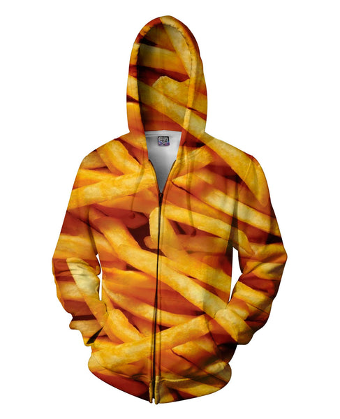 French Fries Zip-Up Hoodie