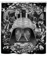 Digital Empire B&W Shower Curtain