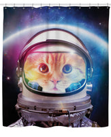 Space Cat Shower Curtain