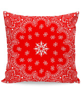 Red Bandana Couch Pillow