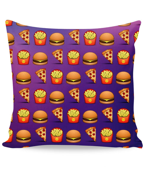 Emoji Fast Food Couch Pillow