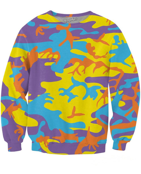 Pop Camo Crewneck Sweatshirt
