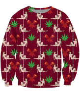 Christmas Stripper Crewneck Sweatshirt