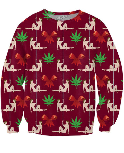 Christmas Stripper Crewneck Sweatshirt