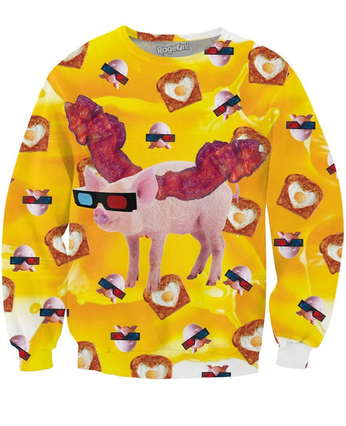 Bacon Wings Crewneck Sweatshirt