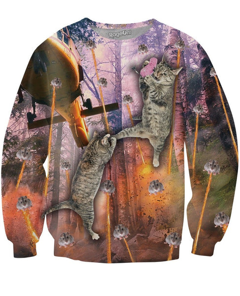Battle Royale Cats Crewneck Sweatshirt