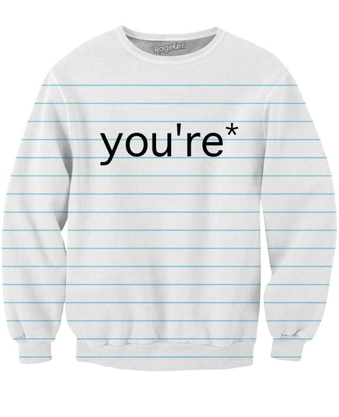 Good Grammar You're* Crewneck Sweatshirt