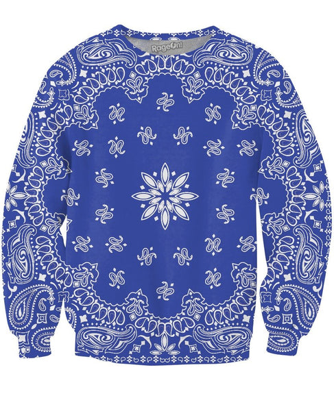 Blue Bandana Crewneck Sweatshirt