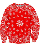 Red Bandana Crewneck Sweatshirt