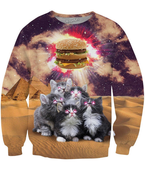 Worship the Burger Crewneck Sweatshirt