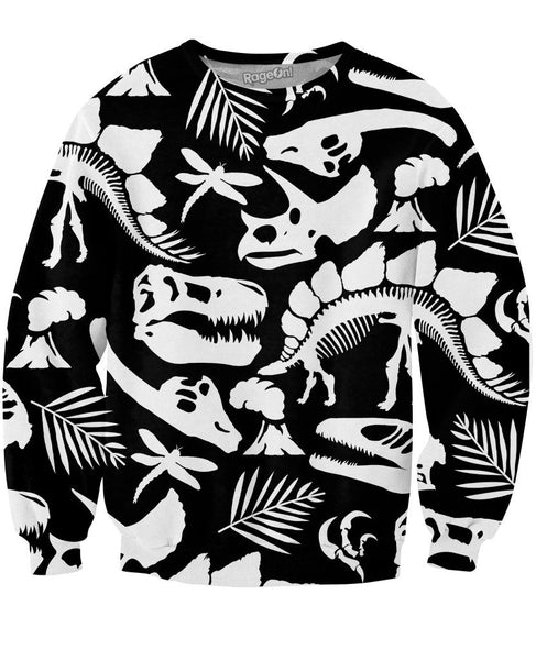 Prehistoric Fossils Crewneck Sweatshirt