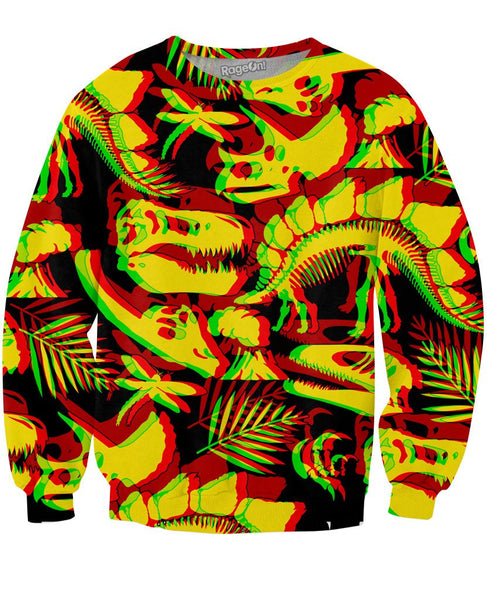 Prehistoric Fossils 3D Crewneck Sweatshirt