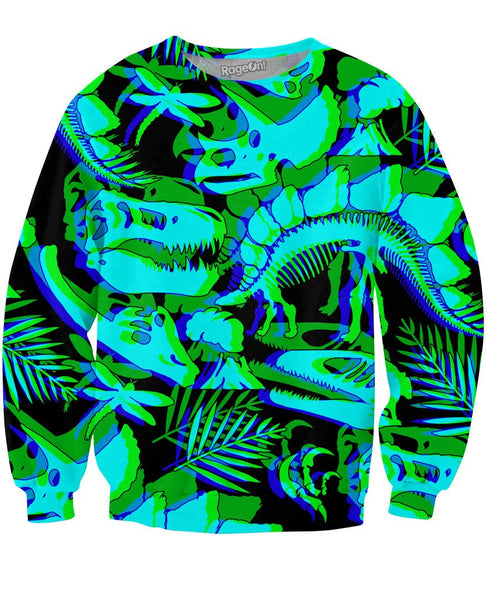 Prehistoric Fossils 3D Crewneck Sweatshirt
