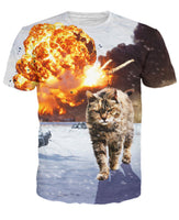 Cats Don't Look at Explosions T-Shirt