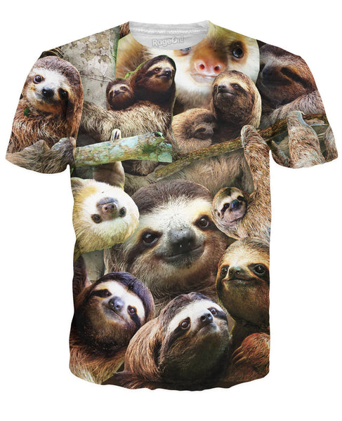 Sloth Collage T-Shirt