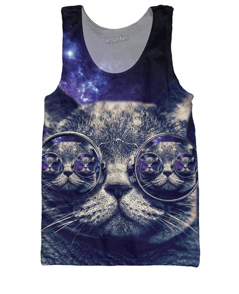 Hipster Cat Tank Top