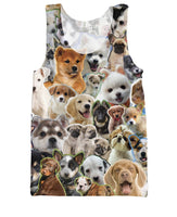 Puppies Collage Tank Top