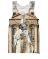 Sloth Pope Tank Top