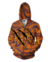Tiger Strike Unique Double Sided Hoodie