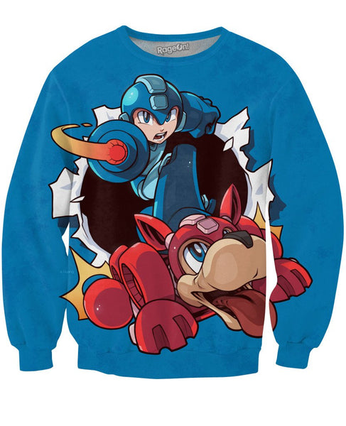 Mega Man Blue Sweatshirt