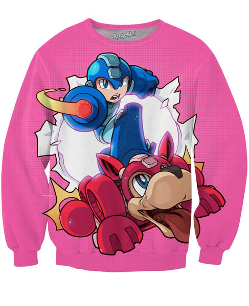 Mega Man Pink Sweatshirt