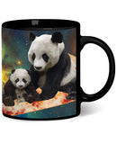 Space Pizza Panda Coffee Mug