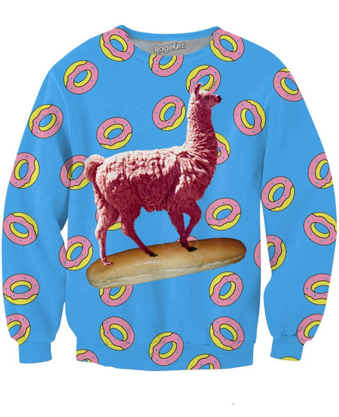 Breadstick Llamacorn Crewneck Sweatshirt
