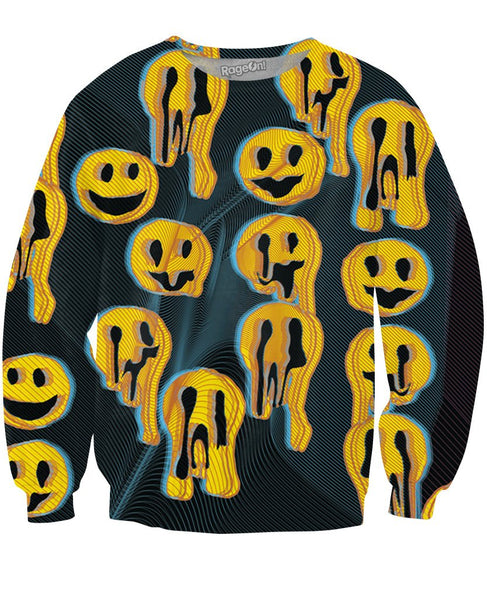 Black Wax Smile Crewneck Sweatshirt