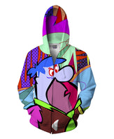 Fred Flintstone Zip-Up Hoodie