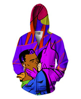 Super Gay Zip-Up Hoodie