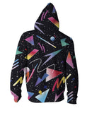 Galaxy Shapes Zip-Up Hoodie