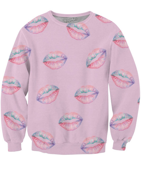 Pink Kisses Crewneck Sweatshirt