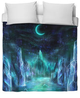The midnight realms duvet cover