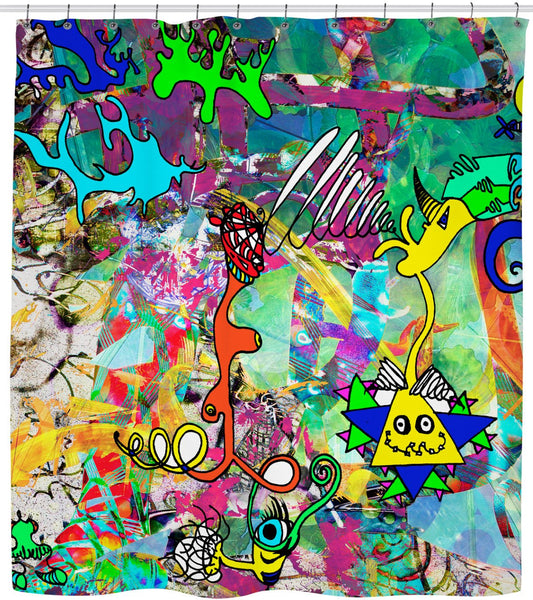 Escaping Wonderland Shower Curtain