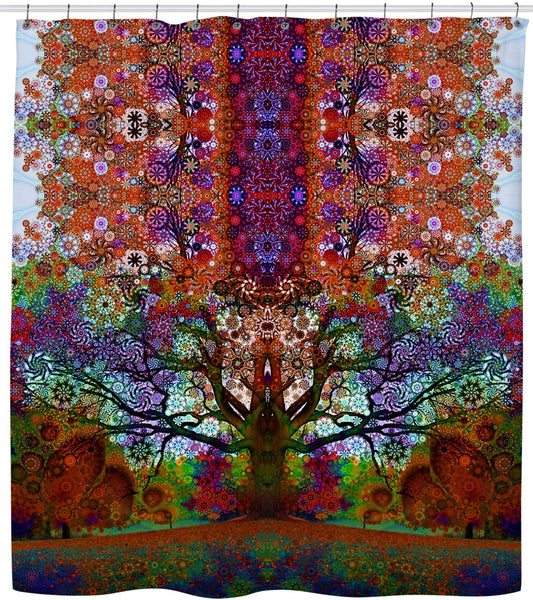 Trip Tree Shower Curtain