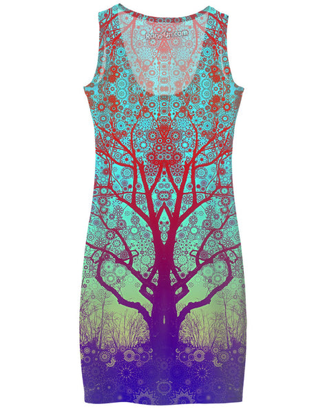 Red Star Trip Tree Dress